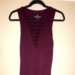 Maroon American Eagle Tank.